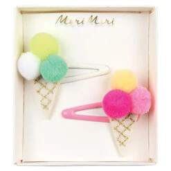 Meri-Meri Hair Slide Pins 18 Meri-Meri Hair Slide Pins -Tiny Baby Essentials Store MERIMERIhairslidepompomcones