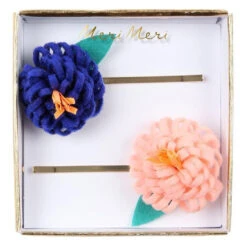 Meri-Meri Hair Slide Pins 24 Meri-Meri Hair Slide Pins -Tiny Baby Essentials Store MERIMERIhairslidepoppy