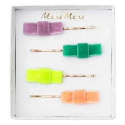 Meri-Meri Hair Slide Pins 20 Meri-Meri Hair Slide Pins -Tiny Baby Essentials Store MERIMERIhairslidevelvetbows