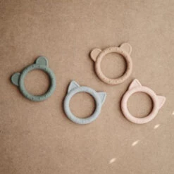 Mushie Teething Ring -Tiny Baby Essentials Store MUSHIEbearteetheralt2
