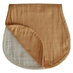 Mushie Organic Cotton Burp Cloths -Tiny Baby Essentials Store MUSHIEburpclothfallyellowfog 655df37d 6e00 479a 8a91 2baaf16fb8d5