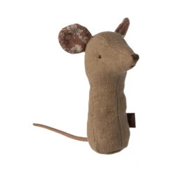 Maileg Lullaby Friend Rattles -Tiny Baby Essentials Store Maileg Mouse Lullaby friends light umber