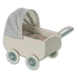 Maileg Pram With Baby Mouse | Mint -Tiny Baby Essentials Store Maileg Pram for baby nice doll accessories