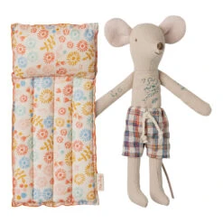 Maileg Dad Mouse With Beach Air Mattress