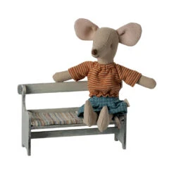 Maileg Bench, Mouse -Tiny Baby Essentials Store Maileg doll accessoreis bench white