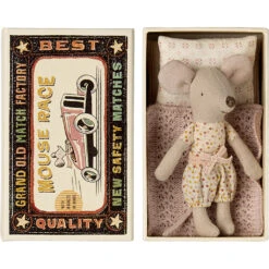 Maileg Little Sister Mouse In Matchbox