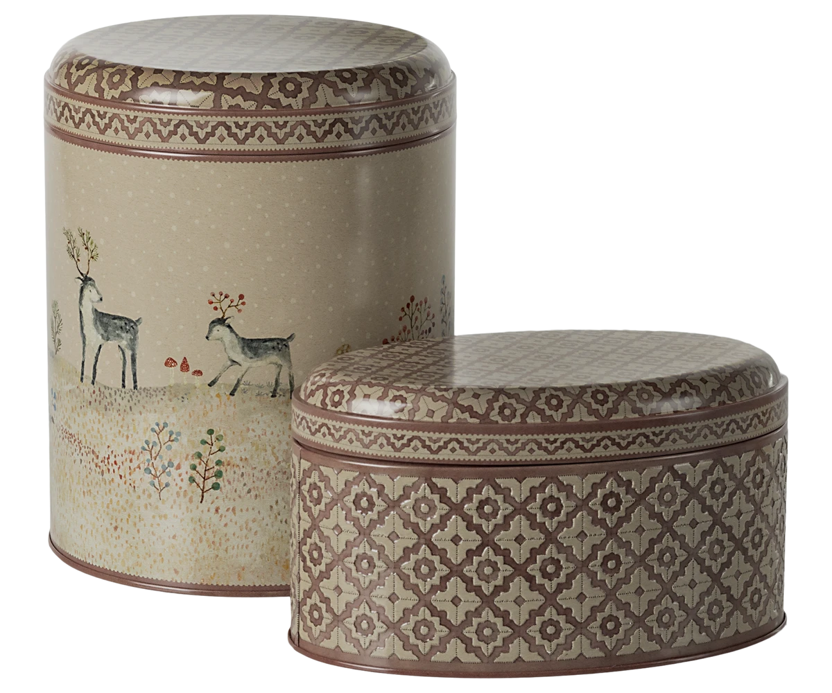 Maileg Winter Wonderland Metal Box Set 1 Maileg Winter Wonderland Metal Box Set