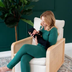 Knotted Gown With Hat Set 21 Knotted Gown With Hat Set -Tiny Baby Essentials Store MidnightKnottedGown EmeraldJogger