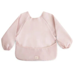 Mushie Long Sleeve Bib -Tiny Baby Essentials Store Mushie Long Sleeve Bib Blush