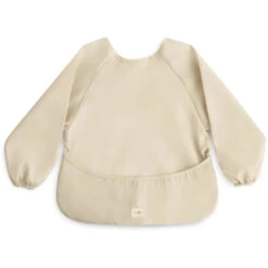 Mushie Long Sleeve Bib -Tiny Baby Essentials Store Mushie Long Sleeve Bib Fog