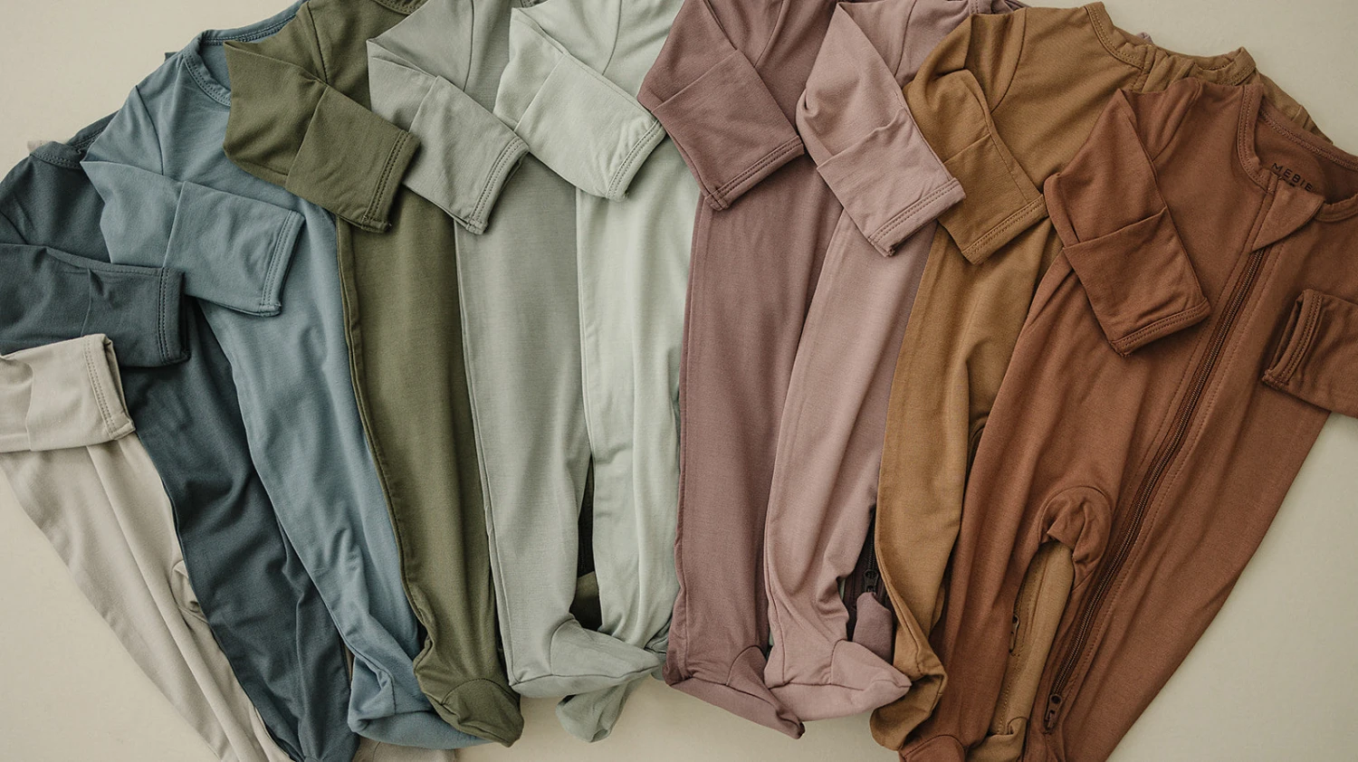 Bamboo Zipper | Dusty Blue 4 Bamboo Zipper | Dusty Blue - Image 4