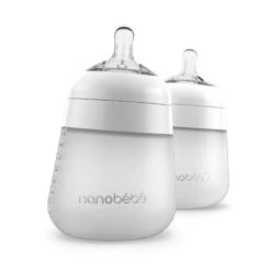 Nanobébé US Flexy Silicone Baby Bottle -Tiny Baby Essentials Store Nanobebe Flexy Bottle White 2 Pack 9d80cdec eca3 446b 96ca 7eb9a6f5b775