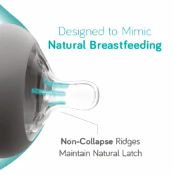 Nanobébé US Flexy Silicone Baby Bottle -Tiny Baby Essentials Store Nanobebe Non Collapsing Silicone Nipple