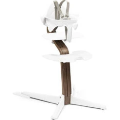 Stokke Nomi High Chair Bundle -Tiny Baby Essentials Store Nomi Walnut White BS US Hrn Ext 5426
