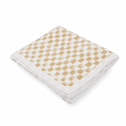 Cotton Muslin Quilted Throw - Adobe Checker -Tiny Baby Essentials Store ORIGINALQUILT 03