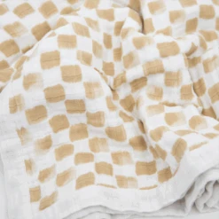 Cotton Muslin Quilted Throw - Adobe Checker -Tiny Baby Essentials Store ORIGINALQUILT 04 77071db5 248d 4924 88fd d55da622678e