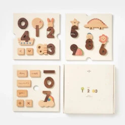 Wooden Numbers Block Set