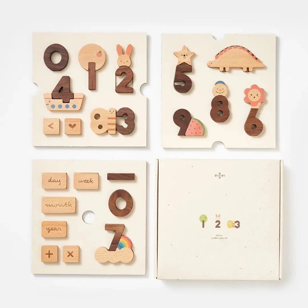 Wooden Numbers Block Set 1 Wooden Numbers Block Set