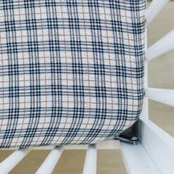Muslin Crib Sheet | Vintage Plaid