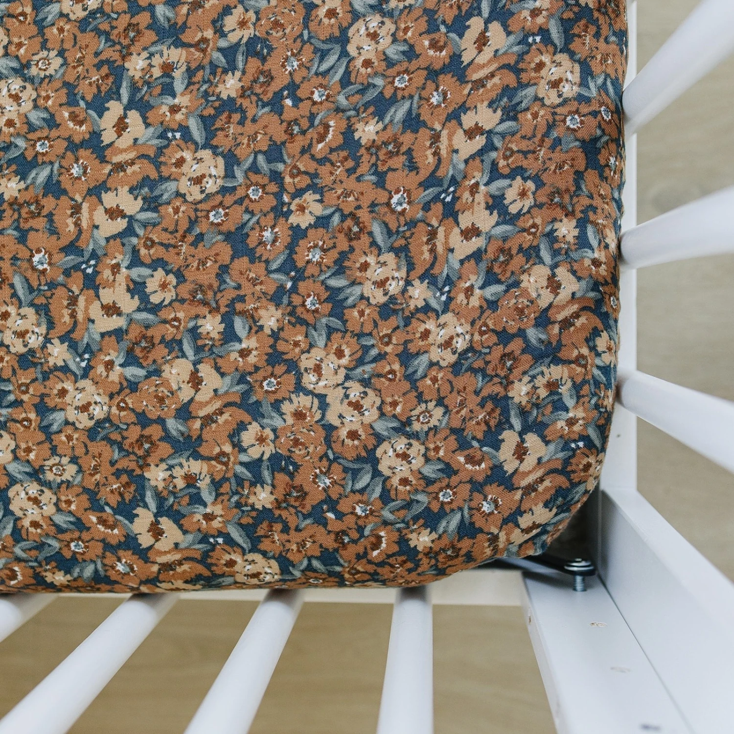 Muslin Crib Sheet | Venetian Floral 1 Muslin Crib Sheet | Venetian Floral