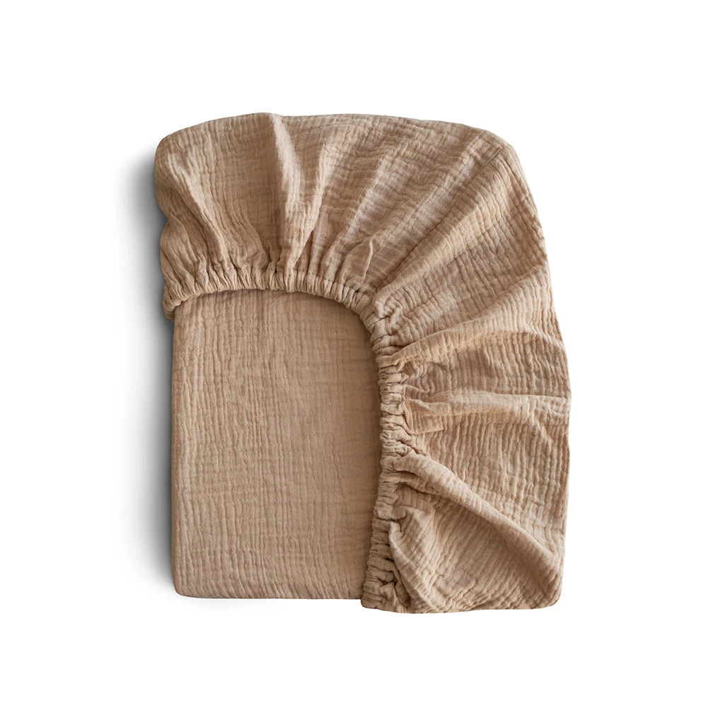 Mushie Mini Crib Sheet 2 Mushie Mini Crib Sheet - Image 2