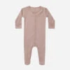 Full Snap Footie Mauve