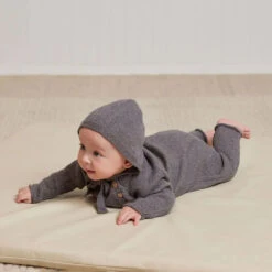 Cozy Heather Knit Jumpsuit -Tiny Baby Essentials Store QUINCYMAE AW23DROP2 STUDIO 34 1