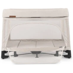 UPPAbaby Remi Bedside Bassinet + Playard + Travel Crib -Tiny Baby Essentials Store REMI22 CHR Front PanelOpen 4667x3718 f47703d