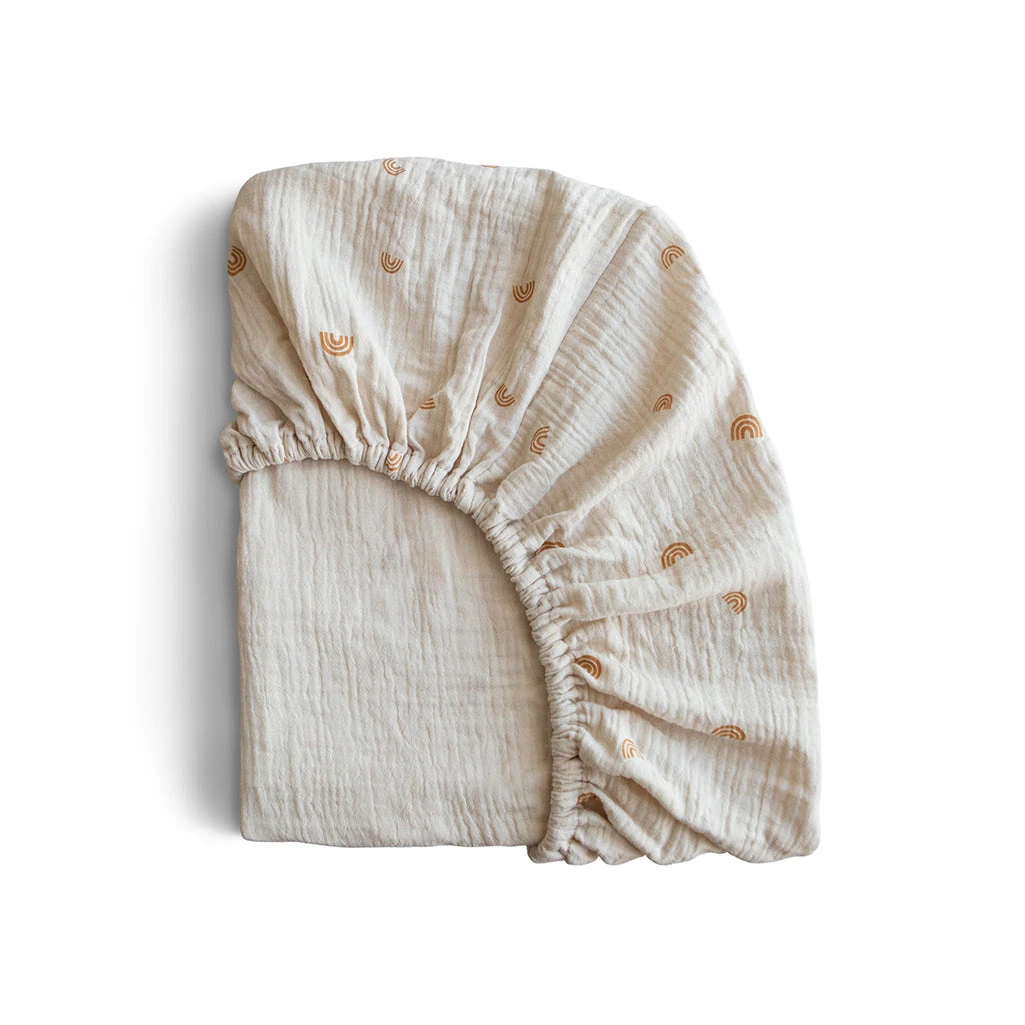 Mushie Mini Crib Sheet 3 Mushie Mini Crib Sheet - Image 3