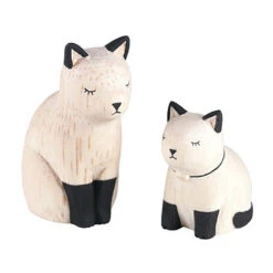 Wooden Animal Family Sets -Tiny Baby Essentials Store SIAMESE FAMILY