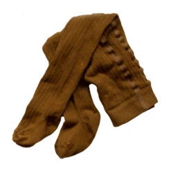 Ribbed Tights | Bronze