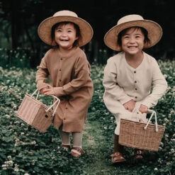 Ribbed Tights | Bronze -Tiny Baby Essentials Store SIMPLEFOLKribbedtightbronzealt2