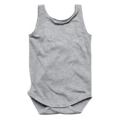 Sleeveless Onesie | Grey Melange