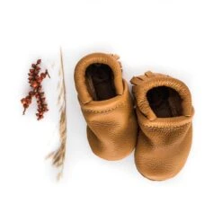 Baby Leather Moccasins -Tiny Baby Essentials Store SKmoccasinshoney