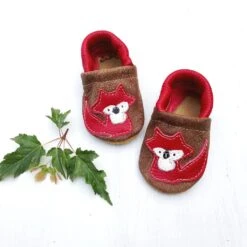 Baby Leather Shoes With Design -Tiny Baby Essentials Store SKredfox