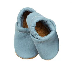 Baby Leather Loafers -Tiny Baby Essentials Store STARRYKNIGHTloaferbigskyblue