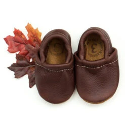 Baby Leather Loafers -Tiny Baby Essentials Store STARRYKNIGHTloaferebony