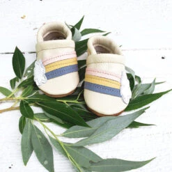 Baby Leather Shoes With Design -Tiny Baby Essentials Store STARRYKNIGHTrainbowcream