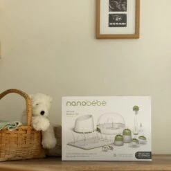 Nanobébé US Ultimate Newborn Baby Bottle Feeding Set -Tiny Baby Essentials Store Sage Ultimate Nursery 4