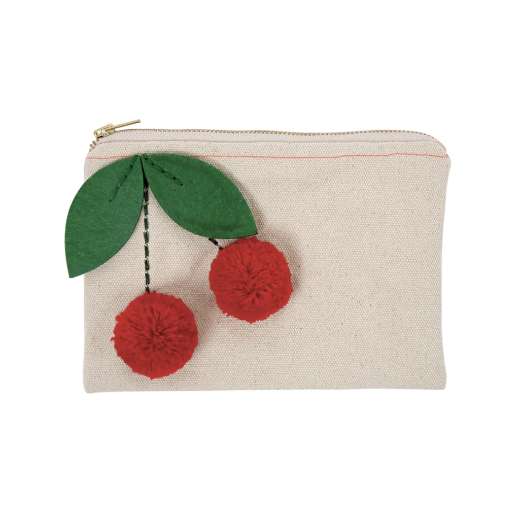 Meri-Meri Canvas Pouch | Cherry 1 Meri-Meri Canvas Pouch | Cherry