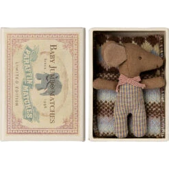 Maileg Sleepy Wakey Baby Mouse In Matchbox