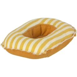 Maileg Small Striped Rubber Boat -Tiny Baby Essentials Store SmallStripedBoatYellow1