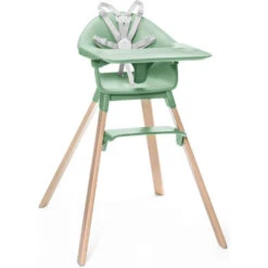 Stokke Clikk High Chair -Tiny Baby Essentials Store StokkeClikk CloverGreen Harness Tray 190612 4752