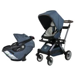 Orbit Baby Stroll & Ride Travel System 34 Orbit Baby Stroll & Ride Travel System -Tiny Baby Essentials Store Stroll Ride Melange Navy Titanium 01