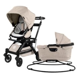 Orbit Baby Stroll & Sleep Travel System -Tiny Baby Essentials Store Stroll Sleep Melange Flax Black 01 2c663b33 48b1 4ded 8976 ff5066ba0685
