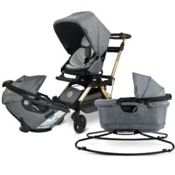 Orbit Baby Stroll, Sleep, & Ride Travel System -Tiny Baby Essentials Store Stroll Sleep Ride Melange Grey Gold 01 b69ad16b 3a1c 4da8 a963 aa77a2afd7e7