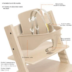 Stokke Tripp Trapp High Chair -Tiny Baby Essentials Store TT Babyset features Revised1 e979d5bb dec2 4917 88a2 4162fc305479