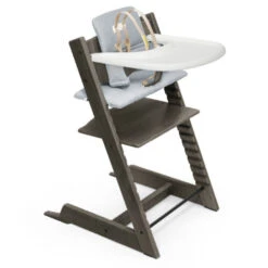 Stokke Tripp Trapp High Chair Complete 17 Stokke Tripp Trapp High Chair Complete -Tiny Baby Essentials Store TrippTrappBS HazyGrey ClassCush NordicBlue Tray 1 5 US eCom