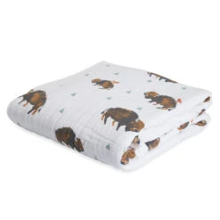 Little Unicorn Cotton Muslin Quilt Blanket