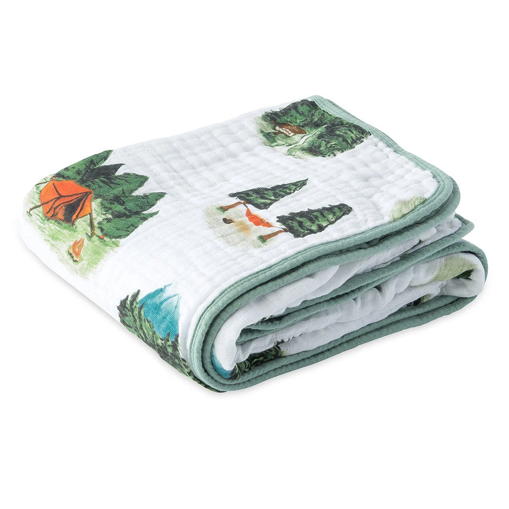 Little Unicorn Cotton Muslin Quilt Blanket 7 Little Unicorn Cotton Muslin Quilt Blanket - Image 7